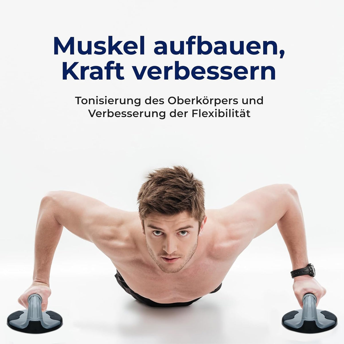 ResultSport Power-Push-Up-Übungsständer mit Schaumstoffgriff für Männer und Frauen, ein perfektes Brust-Liegestütz-Training