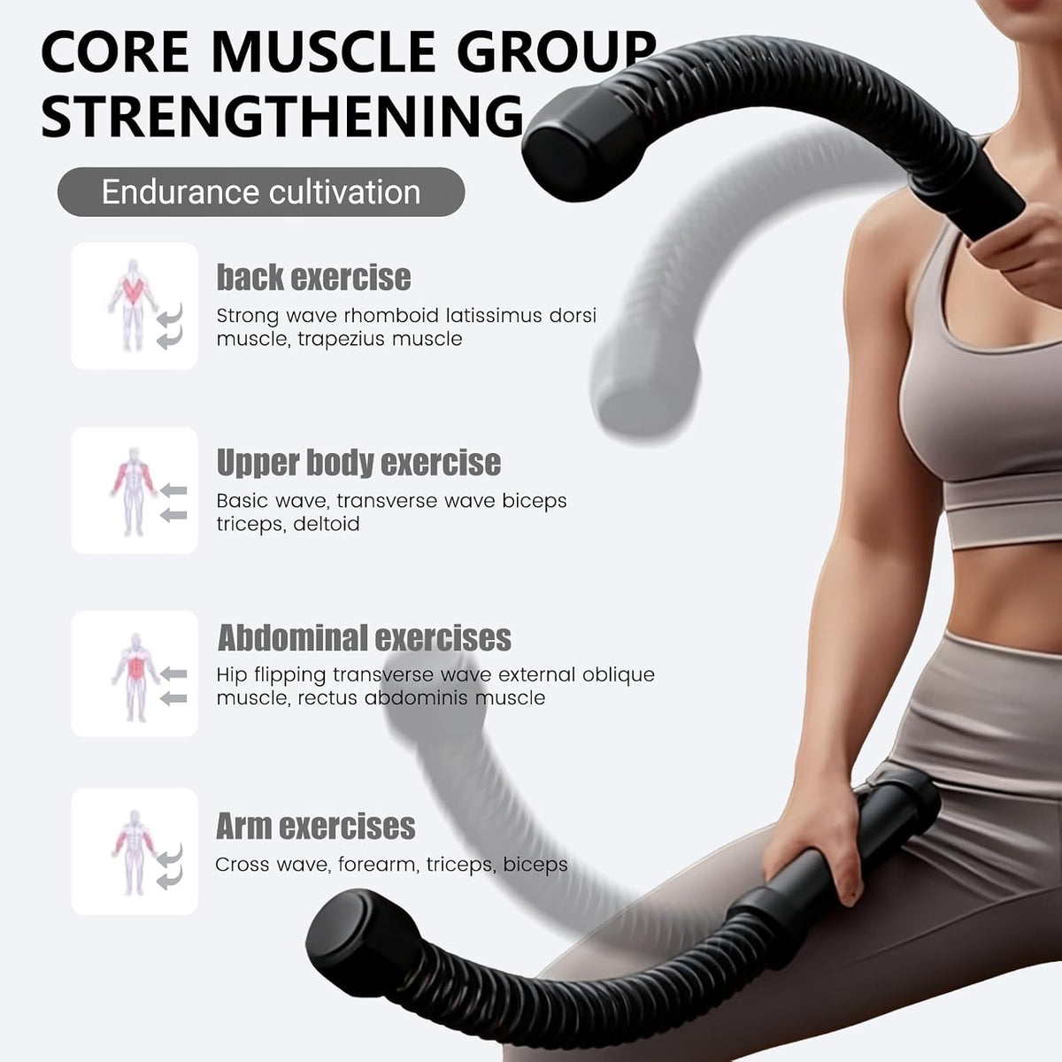 Battle Rope Ohne Seil, Trainingsseile, Tragbare Sportseil